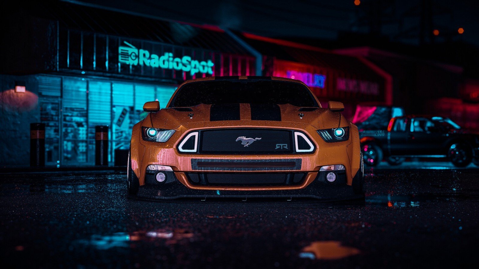 mustang orange